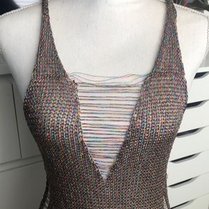 Metallic Swimsuit Coverup